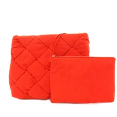 ボッテガヴェネタ BOTTEGA VENETA マキシイントレチャート パテッド クラッチバッグ パーティバッグ セカンドバッグ 赤 /KH ■OH