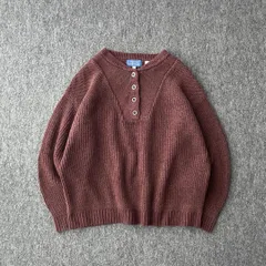 Natural Reflections　ハーフボタンニット　メタルボタン　日本製　US古着