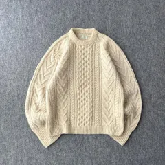 80ｓ　アイルランド製　ROUND TOWER　アランニット　フィッシャーマン