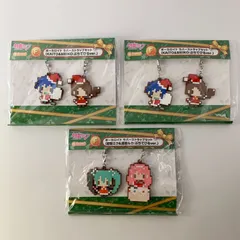 【未開封】 初音ミク 巡音ルカ KAITO MEIKO ラバーストラップセット グッスマくじ 3点セット 【まとめ売り】