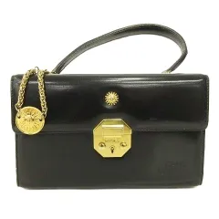 パ*ム様 ジャンニヴェルサーチ ハンドバッグ バニティバッグ サンバースト クロ Gianni Versace - VERSACE ヴィンテージ サンバースト バニティバッグ