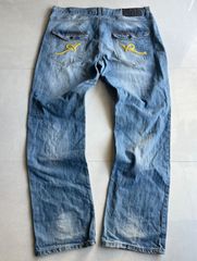 Rocawear デニムパンツ 刺繍デザイン 極太デニム bboy - メルカリ