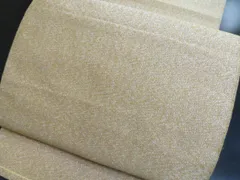 a2506-96 名古屋帯 八寸 美品 正絹 着物 松葉仕立て 明綴れ