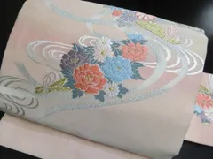 a2506-73 名古屋帯 九寸 美品 正絹 着物 名古屋仕立て