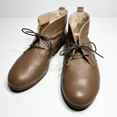 【美品】Recipe レシピ レザーショートブーツ Lサイズ 日本製 本革 ブラウン