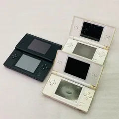 【ジャンク品】ニンテンドー DS Lite 本体 クリスタルホワイト ジェットブラック USG-001 DSハード 白 黒 3台まとめ 任天堂 Nintendo DU8