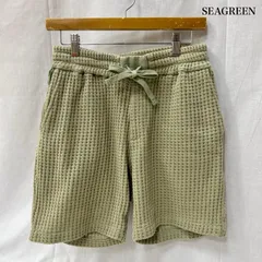 シーグリーン BIGWAFFLESHORTS ビックワッフルショーツ 半ズボン グリーン サイズ１ メンズ 1 ISItems【USED】【古着】【中古】50152271