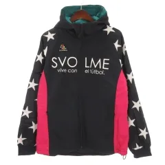 スボルメ Svolme 星柄 ウインドブレーカー ジャケット スポーツウェア ネイビー ピンク M 251121E