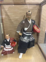 博多人形 武者人形 2体セット ガラスケース付き 現状品 経年ありのサムネイル