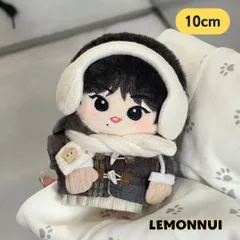 10cm 着せ替え ぬいぐるみ服 ちびぬい 推し活 推しぬい 冬 もこもこ  綿人形 棉花娃娃 ちびぬい服 ちびぐるみ コットンドール 綿人形 cotton doll-E099