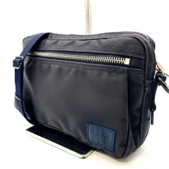 【良品】PORTER ポーター ショルダーバッグ ポシェット キャンバス グレー 灰色 メンズ ユニセックス 男女兼用