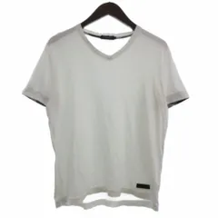 ブラックレーベルクレストブリッジ BLACK LABEL CRESTBRIDGE Tシャツ カットソー 半袖 Vネック ロゴ コットン 51P20-219-02 白 ホワイト M