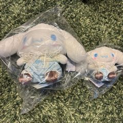 当時物 新品タグ付 2005年 初期シナモロール ぬいぐるみセット サンリオm5 当時物 新品タグ付 2005年 初期シナモロール ぬいぐるみセット