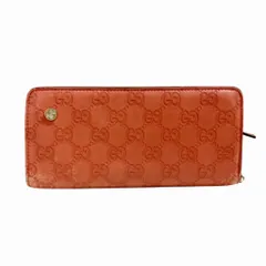 グッチ GUCCI シマ GG柄 長財布 ロング ウォレット レザー ラウンドジップ 皮革 ピンク系 256930-4276