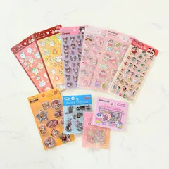 新品 シール10種セット 10枚セット 大容量 お得 コレクション サンリオ ぷくっとシール ディズニー ウォーターシール フレークシール ステッカー SNS 話題 バズり シールノート シール帳 シールファイル シール交換に しんちゃんしんちゃん ちいかわ