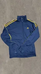 アディダス ネイビー/GOLD 3本線 トラック ジャケット