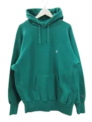 チャンピオン CHAMPION 90s 刺繍タグ リバースウィーブ パーカー エメラルドグリーン XL USA製 スウェット プルオーバー ヴィンテージ