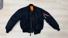 配送可能 アルファインダストリーズ MA-1 ブラックMA-1ジャケット