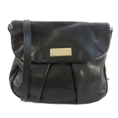 マークバイマークジェイコブス MARC by MARC JACOBS ショルダーバッグ ロゴプレート レザー クロスボディ 黒