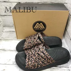 箱付き ＭＡＬＩＢＵ ＳＡＮＤＡＬＳ マリブ サンダルズ ZUMA レオパード サンダル 5234 UK6 ２５ｃｍ メッシュ ブラック 豹柄のサムネイル