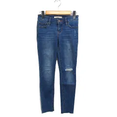 リーバイス Levi's 711 SKINNY デニム ジーンズ スキニー ダメージ 23 ブルー 青 /FT11