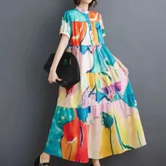 【新品】モード系大きいサイズ　シャツロングワンピース半袖　黒　春夏秋