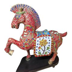 金馬騰飛 馬像 2体セット 即墨市政府 クリスタル台座 - メルカリ