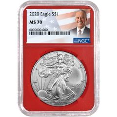 2020年 イーグル銀貨 PCGS鑑定(MS69)1オンス - メルカリ