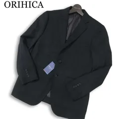 【未使用】ORIHICA オリヒカ 通年 背抜き★ ウール テーラード ジャケット Sz.AB4 メンズ 黒