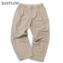 23AW★ BAYFLOW ベイフロー 通年 ギンガム チェック イージー パンツ スラックス Sz.3 メンズのサムネイル