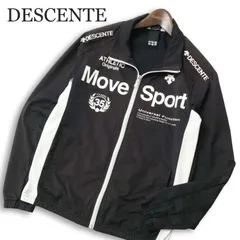 DESCENTE デサント Move Sport★ 通年 ジップ トラック ジャケット ブルゾン Sz.S メンズ 黒 トレーニング ゴルフのサムネイル