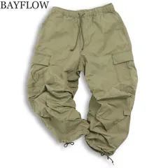 23AW★ BAYFLOW ベイフロー 通年 ワイド テーパード パラシュート カーゴ パンツ Sz.3 メンズのサムネイル