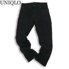 UNIQLO ユニクロ 秋冬 ヒートテック★ ウルトラ ストレッチ スリム フィット デニム パンツ ジーンズ Sz.30 メンズ 黒