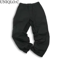 24AW★ UNIQLO:C ユニクロC 通年 ワイド パラシュート パンツ Sz.M メンズ 黒