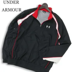 UNDER ARMOUR アンダーアーマー 袖着脱可★ 裏起毛 ハーフジップ ウィンドブレーカー トレーナー Sz.M メンズ ゴルフ