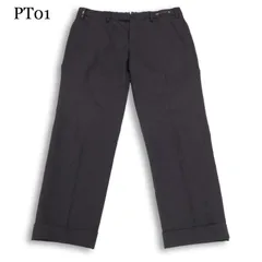 PT01 ピーティーゼロウーノ 通年 スリムフィット★ ストレッチ スラックス パンツ Sz.48　メンズ グレーのサムネイル