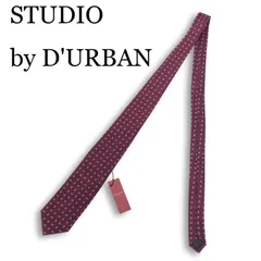 【新品 未使用】 STUDIO by D'URBAN ダーバン 通年 ペイズリー柄 小紋 シルク ネクタイ Sz.F メンズ