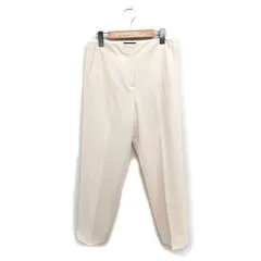 セオリー Theory テーパードパンツ センタープレス 無地 ウール 00 アイボリー /FT6