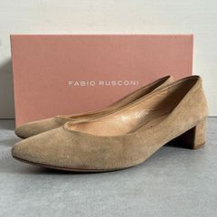 美品】FABIO RUSCONI スエードパンプス - メルカリ