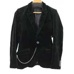 セマンティックデザイン semanticdesign チェーン付き ベロア1Bテーラードジャケット メンズ JPN：M 