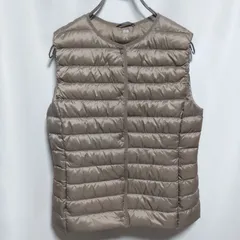 UNIQLO ユニクロ レディース 2way ウルトラライトダウンベスト M ベージュ 400716