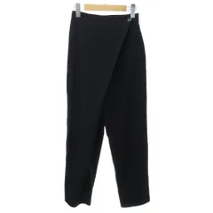ジャーナルスタンダード JOURNAL STANDARD 美品 24SS ミリオーネラップテーパードパンツ スラックス 黒 ブラック 36 約S ■YHS5