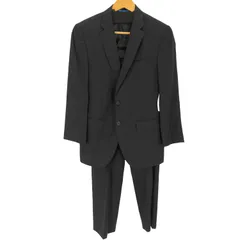 ランバンオンブルー LANVIN en Bleu 裏地ストライプ 総裏 2Bテーラードジャケットセットアップ メンズ  48/48