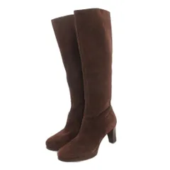 コールハーン COLE HAAN NIKE AIR スエード ロングブーツ 6M ブラウン IBO85 /NL