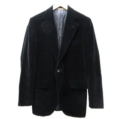 ドルチェ&ガッバーナ ドルガバ DOLCE&GABBANA テーラードジャケット ブレザー ベロア 1B シングル 開き見せ 黒 ブラック F IBO77