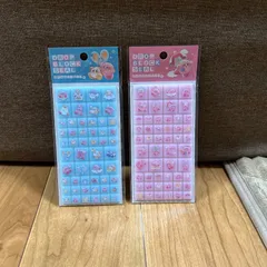 新品 未開封 タイルシール ドロップシール ブロックシール 星のカービィ 2個セット セット売りピンク