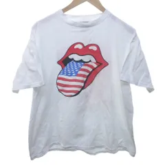 ヴィンテージ VINTAGE 1994年 90s ROLLING STONES Voodoo Lounge BROCKUM ローリングストーンズ ワールドツアーTシャツ カットソー USA製 シングルステッチ 白 ホワイト XLサイズ 1219