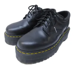 ドクターマーチン DR.MARTENS 8053 QUAD クアッド 5ホールシューズ プラットフォームシューズ 厚底 レザー UK6 約25cm 黒 ブラック 1228