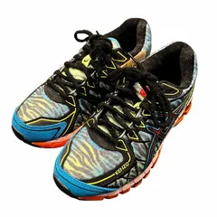 アシックス asics GEL-KAYANO 20 × KENZO Digital Aqua/Black 虎柄 23 ブラック ライトブルー 1201B032