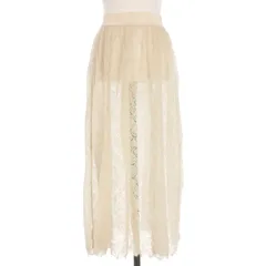 タン TAN 18AW モヘヤ レース ニットスカート F ベージュ TN18AW020 